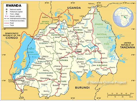 Ruanda Mapas Geogr Ficos De Ruanda Enciclop Dia Global