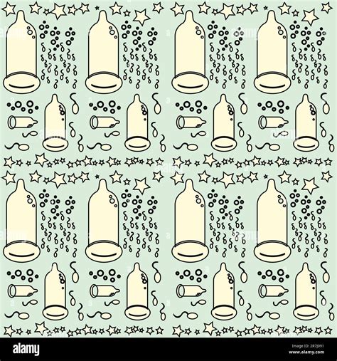 Seamless Condom Pattern Background Stock Vector Image And Art Alamy