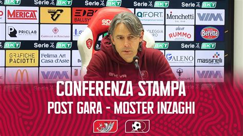 Perugiareggina Conferenza Stampa Post Partita Di Mister Inzaghi