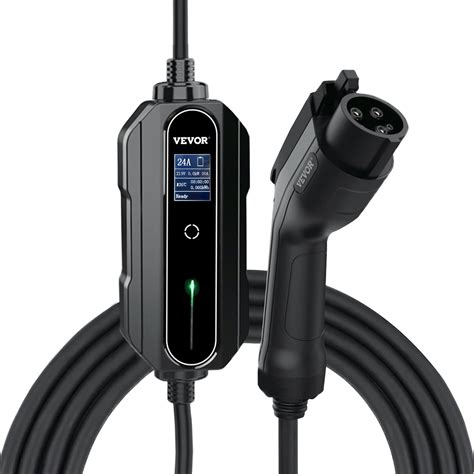 Vevor Level 2 Ev Charger 24 Amp 110 240v Portable Electric Vehicle