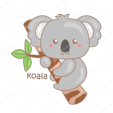 Alfabeto K Para Koala Vocabulario Escuela Lecci N Ilustraci N De