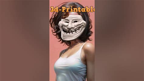Print Your Own Trollface Mask 😁😁 Troll Trollface Cosplay Halloween
