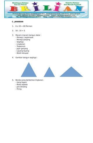 Soal Uas Matematika Kelas 2 Sd Semester 2 Dan Kunci Jawaban Artofit