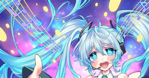 初音ミク16周年描き下ろし 世界に届く歌声 藤堂真樹のイラスト Pixiv