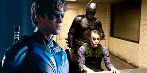 Titans Nightwing Repeats A Classic Christian Bale Batmanjoker Moment