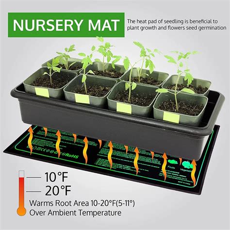 Digital Thermostat Electric Seed Starter Warmer Grow Mat For Seed