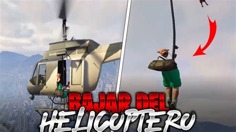 Gta Online Como Bajar Del Helic Ptero En La Cuerda Muy F Cil