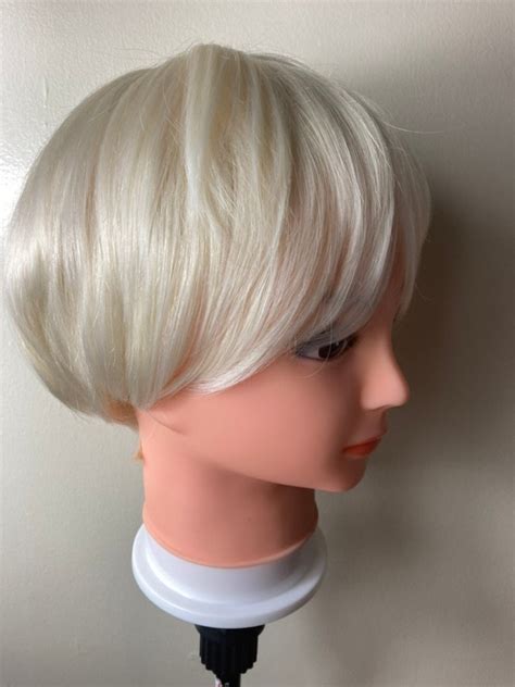 Pixie Cut Wigs Human Hair Wig Short Layered Wig Platinum Blonde Wigs