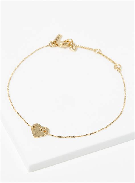 Golden Heart Bracelet Pilgrim Shop Womens Bracelets Online Simons