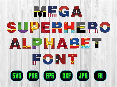 Superhero Alphabet Font