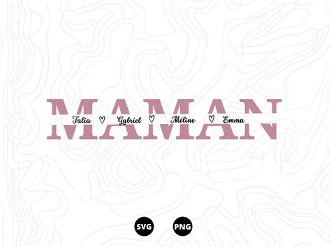 Fête des mère SVG Maman SVG Famille SVG Téléchargement svg png