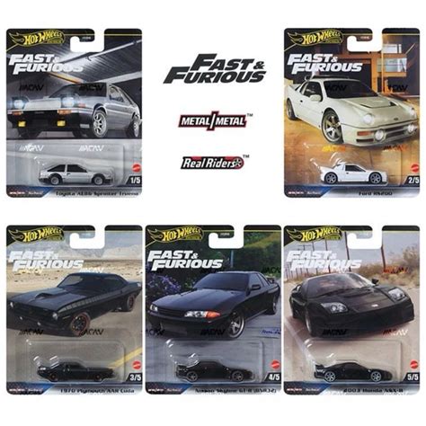 HOT WHEELS PREMIUM 2024 FAST FURIOUS MIX 1 Dash E Toyota AE86 Sprinter Trueno Nissan Skyline