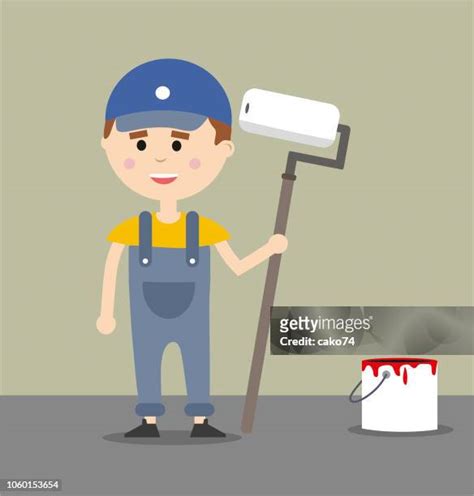 House Painter Cartoon Photos And Premium High Res Pictures Getty Images