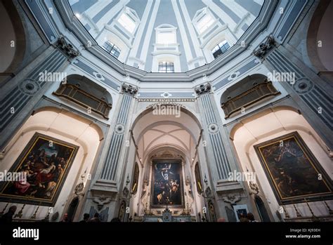 Naples Italy Interior Of The Church Of Pio Monte Della Misericordia