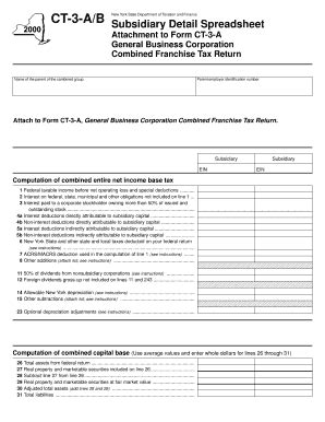 Fillable Online Tax Ny Ct A B Fill In Department Of Taxation And