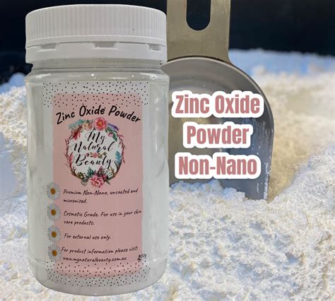 Zinc Oxide Powder Non Nano Uncoated Micronised My Natural Beauty Australia My Natural Beauty