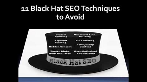 Black Hat Seo Techniques To Avoid Youtube