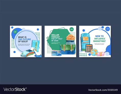 Finance Ads Design With Moneycurrencycashbusiness Vector Image