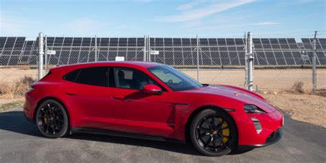 Porsche Builds A Sporty Red Wagon The 2022 Taycan Gts Sport Turismo Ars Technica