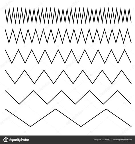 L Neas Onduladas Onduladas Onduladas Zig Zag Ilustraci N Vectorial