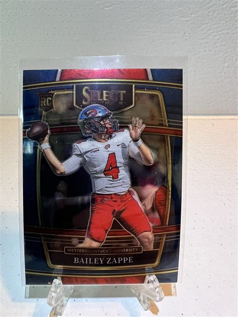 Select Draft Picks Bailey Zappe Concourse Base Rookie Rc Ebay