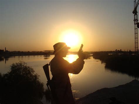 Sunset Soldier Photograph by Sharla Fossen