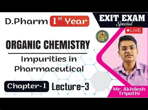 Impurities In Pharmaceutical L Chapter Lecture Exit Exam D