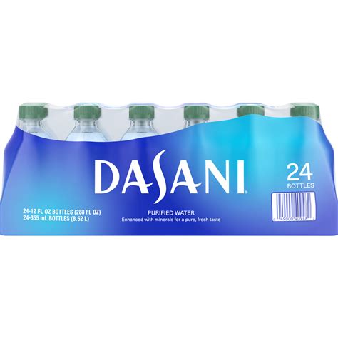 Dasani Purified Enhanced Mineral Water 12 Fl Oz 24 Count Bottles