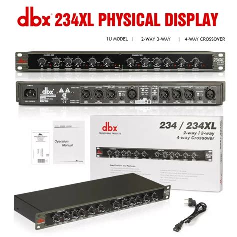 Dbx Xl Stereo Way Way Way Crossover Equalizer Black Dbx