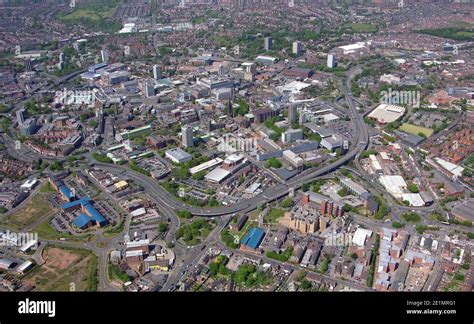 aerial view of Coventry city centre Stock Photo - Alamy