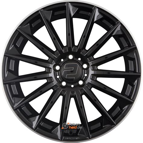 Alufelgen 2DRV by WHEELWORLD WH39 8 5 x 19 ET35 Schwarz Glänzend