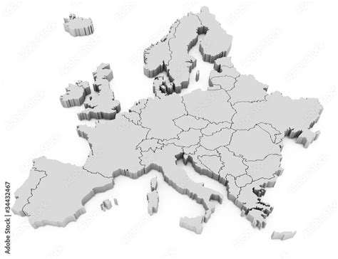 Europe D Map Stock Illustration Adobe Stock