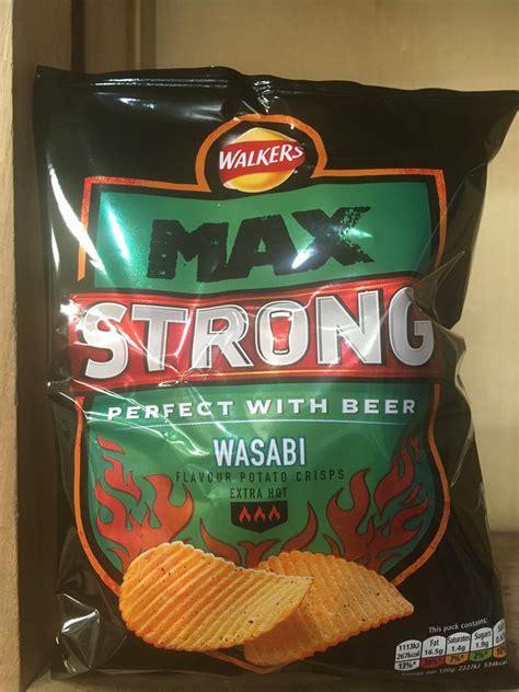 Walkers Max Strong Wasabi Crisps 50g And Low Price Foods Ltd