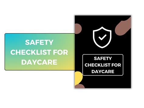 Safety Checklist For Daycare Graphic By Realtor Templates · Creative