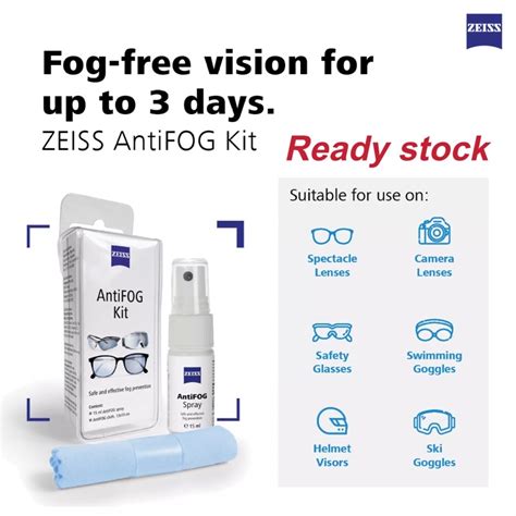 Zeiss AntiFOG Spray Kit Set 15ml Shopee Malaysia