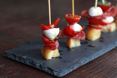 Amuse gueules Simples Brochettes d apéritif à l italienne Amusegueules