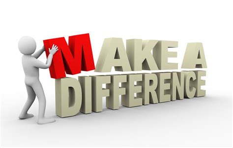 Make A Difference Man Building Sign Red White 800×512 Graphic