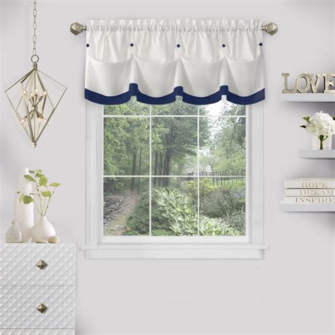 PowerSellerUSA Two-Tone Tier and Valance Kitchen Curtains Set, Valances for | eBay