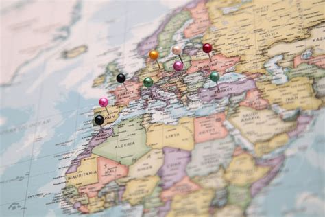 Custom Pin Map Travel Pin Maps Custom Push Pin Maps - Etsy