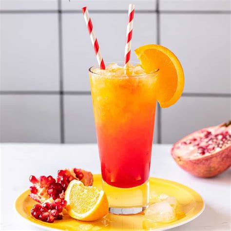 Summer Sunrise Mocktail Best Easy Virgin Drink Recipe Mocktail Net