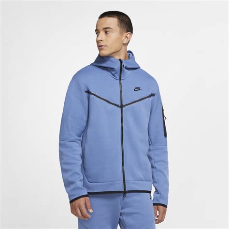 Nike Men's Sportswear Tech Fleece Taped Full-zip Hoodie In Grand Purple ...