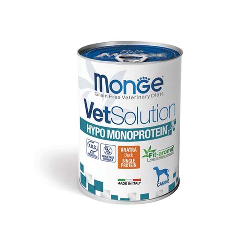 MONGE VetSolution Canine Hypo Monoprotein Duck 400g - Pets with benefit