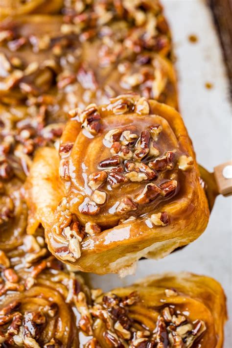 Homemade Pecan Sticky Buns Recipe Oh Sweet Basil