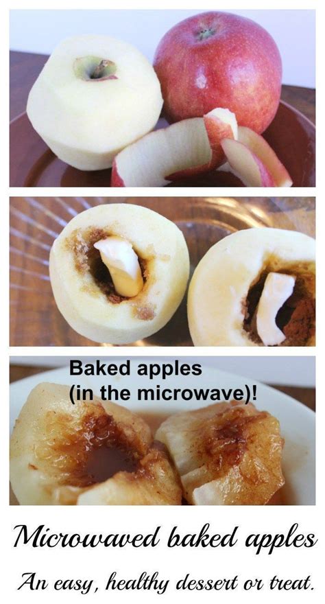 Baked Apples Super Quick In The Microwave Baked Apple Recipes Diy