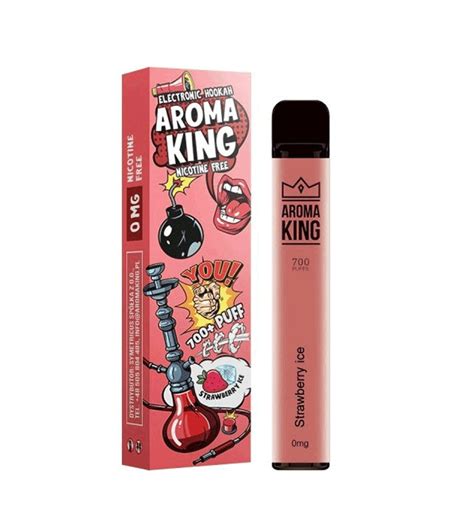 PAPIEROSY JEDNORAZOWE Aroma King HOOKAH 0mg Strawberry Ice