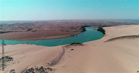 K Drone Arial Birds Eye View Of The Majestic And Peaceful Kunene