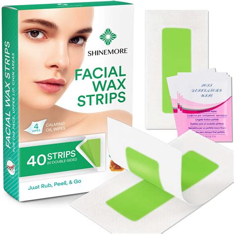 Amazon Shinemore Facial Wax Strips For Hair Removal