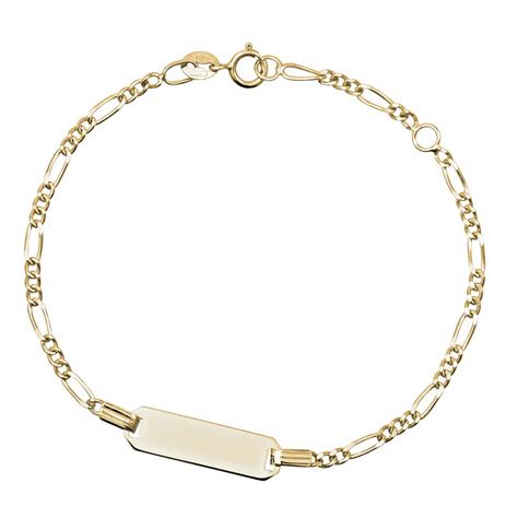 Bracciale Bimbo In Oro Giallo Con Targhetta ORO CO Luxury Zone