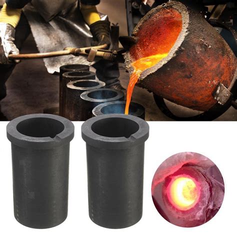 1set Graphite Crucible Melting Casting Refining Gold Silver Metal