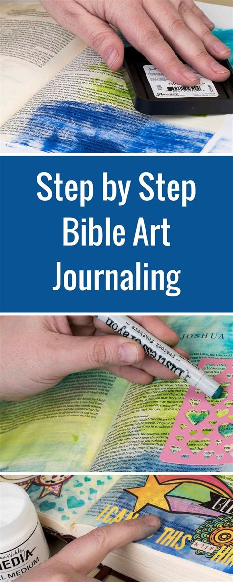 Bible Art Journaling Basic Step By Steps With Gesso Stamps And Ink